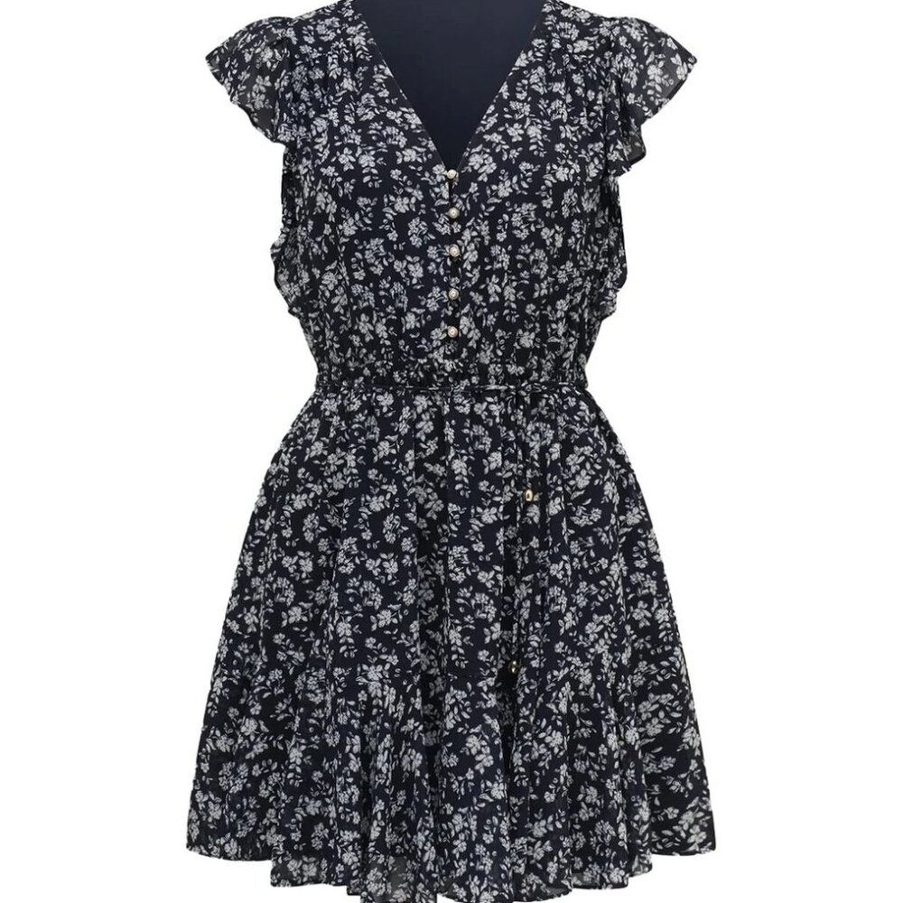 EVER NEW - MAXINE FLUTTER SLEEVES MINI DRESS - SIZE 12